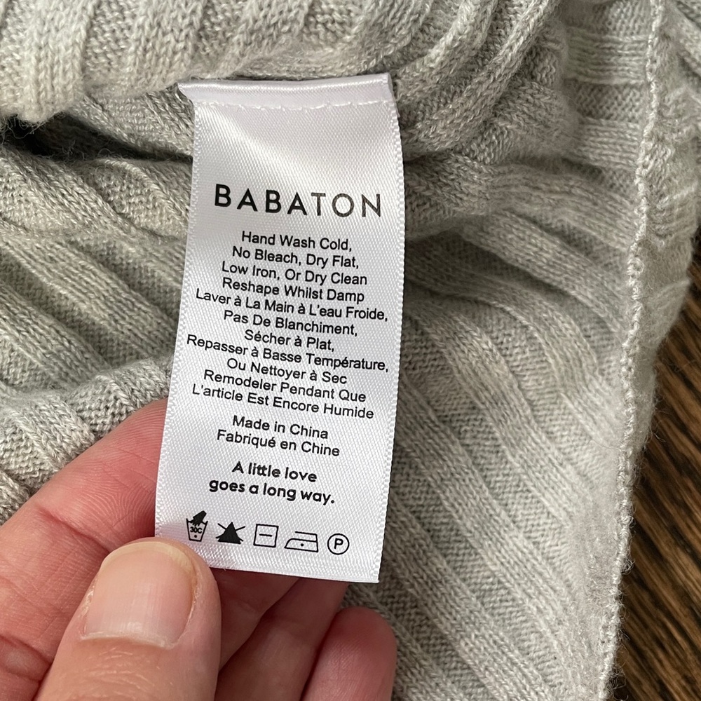 Babaton Wool blend Ribbed Knit Sweater - Picture 4 of 9